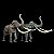 PALAEOLOXODON HAOLONGGOOD CINZA MINIATURA ELEFANTE-DE-PRESAS-RETAS MAMÍFERO PRÉ-HISTÓRICO EXTINTO - Imagem 6