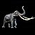 PALAEOLOXODON HAOLONGGOOD CINZA MINIATURA ELEFANTE-DE-PRESAS-RETAS MAMÍFERO PRÉ-HISTÓRICO EXTINTO - Imagem 1