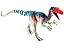 COELURUS MATTEL ATTACK PACK DINO RIVALS DINOSSAURO CARNÍVORO ARTICULADO [USADO] - Imagem 1