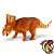 VAGACERATOPS SAFARI MINIATURA BONECO DE DINOSSAURO WILD SAFARI FIGURA IMPORTADA - Imagem 1