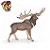 MEGALOCEROS PAPO 2020 BRINQUEDO DE CERVO GIGANTE MINIATURA DE CERVO DA ERA DO GELO - Imagem 2