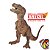 TIRANOSSAURO REX FILHOTE MARROM PAPO RARIDADE MINIATURA BRINQUEDO DINOSSAURO BEBÊ - Imagem 1