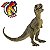 TIRANOSSAURO REX FILHOTE VERDE PAPO RARIDADE MINIATURA BRINQUEDO DINOSSAURO BEBÊ - Imagem 2