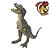 TIRANOSSAURO REX FILHOTE VERDE PAPO RARIDADE MINIATURA BRINQUEDO DINOSSAURO BEBÊ - Imagem 3