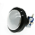 Botão de Acrílico Iluminado 60mm Oval para  Fliperama Branco - Imagem 1
