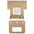 Suporte em Acrílico para Sensor Ultrassônico HC-SR04 e Servo Motor SG90 - Imagem 1
