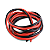 Par Fio De Cobre Revestido Silicone 3mm 16AWG (1m Preto e 1m Vermelho) - Imagem 1