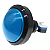 Botão de Acrílico Iluminado 60mm Oval para Fliperama Azul - Imagem 1