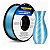 Filamento PLA Silk Azul Lago 1Kg 1.75mm Masterprint - Imagem 1