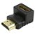 Adaptador HDMI Macho para HDMI Fêmea 90 Graus - Imagem 1