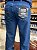 Calça Tradicional Pura Raça Reta Masculina Azul tradicional - Imagem 6