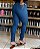 Calça Feminina Basic Skinny Levanta Bumbum Fazendeiros Azul Céu - Imagem 1