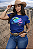 Blusa 4x4 Feminina Azul Estampada - Imagem 1