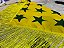 Lenço de Franjas com Estampa do Brasil Amarelo - Imagem 1