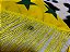 Lenço de Franjas com Estampa do Brasil Amarelo - Imagem 4