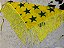 Lenço de Franjas com Estampa do Brasil Amarelo - Imagem 2