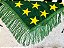 Lenço de Franjas com Estampa do Brasil Verde - Imagem 1