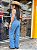 Calça Feminina Cargo Azul Delave Modelo Clássico - Imagem 2