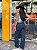 Calça Feminina Cargo Azul tradicional Modelo Clássico - Imagem 2
