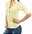 Camisa Manga Longa Feminina Amarelo Liso - Imagem 3