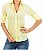 Camisa Manga Longa Feminina Amarelo Liso - Imagem 1