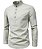 Camisa de Linho Manga Longa Estilo Noruega - Imagem 3