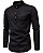 Camisa de Linho Manga Longa Estilo Noruega - Imagem 2