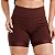 bermuda compressão com barra unissex marron - Imagem 1
