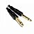 Cabo de Audio P10 P10 5 Metros Emborrachado Preto - Imagem 3