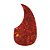 Escudo para Violão Folk Jumbo Classico Aço Nylon Gota Vermelho - Imagem 4