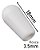 Knob Ponteira Para Chave Comutadora Guitarra Lespaul 3.5mm Branco 1 Un. - Imagem 2