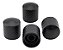 Kit 4 Knobs Metal Preto Guitarra Baixo - Imagem 2