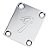 Neck Plate Fender Letra F Cromado com Parafusos - Imagem 1