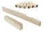 Nut E Rastilho 74mm Osso Natural Violão Aço Nylon + Pinos Madre - Imagem 1
