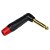 Plug P10 Mono 90 graus L com Função Mute Violoão Guitarra Baixo - Imagem 1