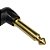 Plug P10 Mono 90 graus L com Função Mute Violoão Guitarra Baixo - Imagem 2