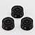 Kit 3 Knob Preto Para Guitarra Baixo Les Paul Sg Prs - Imagem 1