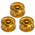 Kit 3 Knob Dourado Para Guitarra Baixo Les Paul Sg Prs - Imagem 1