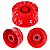 Kit 2 Knob Vermelho Para Guitarra Baixo Les Paul Sg Prs - Imagem 2