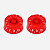 Kit 2 Knob Vermelho Para Guitarra Baixo Les Paul Sg Prs - Imagem 1