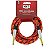 Cabo de Guitarra Mono Nylon 6,5mm Vermelho - Imagem 1