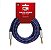 Cabo de Guitarra Mono Nylon 6,5mm Azul - Imagem 1