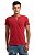Camiseta henley portuguesa manga curta vermelho off - Imagem 1
