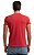 Camiseta henley portuguesa manga curta vermelho off - Imagem 4