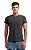 Camiseta henley portuguesa manga curta preto destonado - Imagem 1