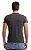 Camiseta henley portuguesa manga curta preto destonado - Imagem 4