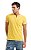 Camiseta henley portuguesa manga curta amarelo - Imagem 2