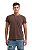 Camiseta henley portuguesa manga curta café - Imagem 1