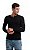 Camiseta elastano manga longa preto super skinny - Imagem 2
