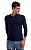 Camiseta elastano manga longa azul marinho super skinny - Imagem 5